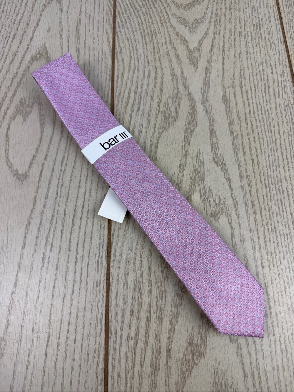 872 Bar III Men's Tie Capel Neat 658 Raspberry $55 Polyester Skinny Slim